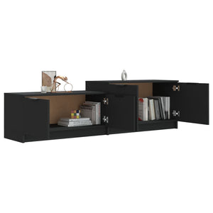 Schwarzer TV-Schrank 158,5 cm