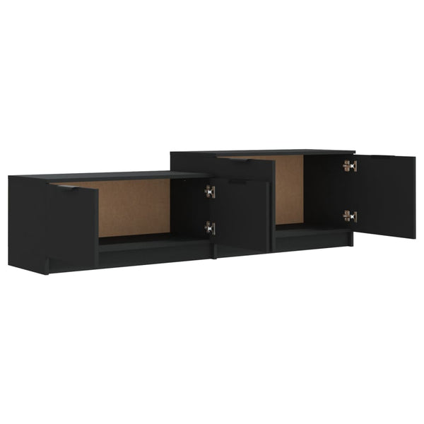 Schwarzer TV-Schrank 158,5 cm