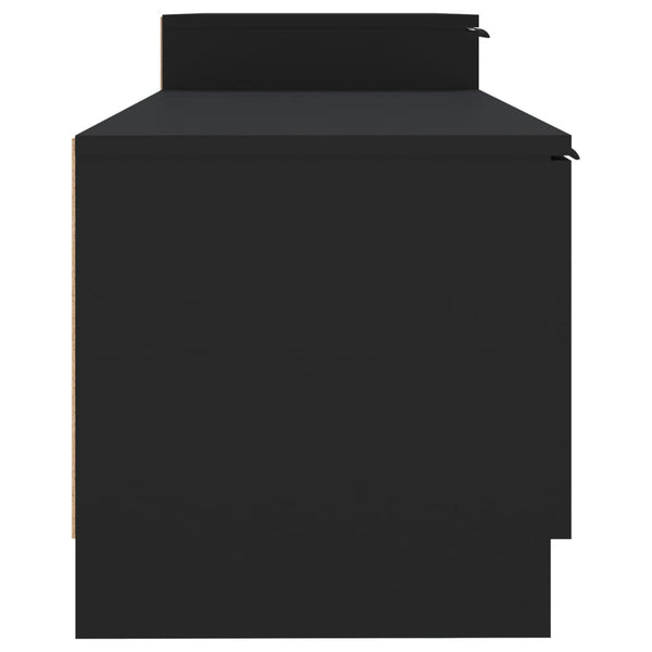 Schwarzer TV-Schrank 158,5 cm