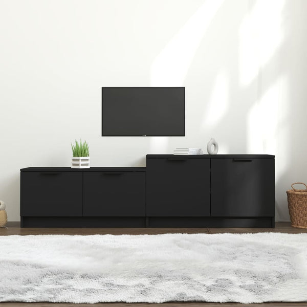Schwarzer TV-Schrank 158,5 cm