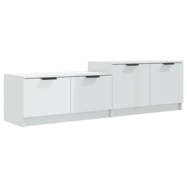 TV-Schrank Hochglanz Weiß 158,5 cm