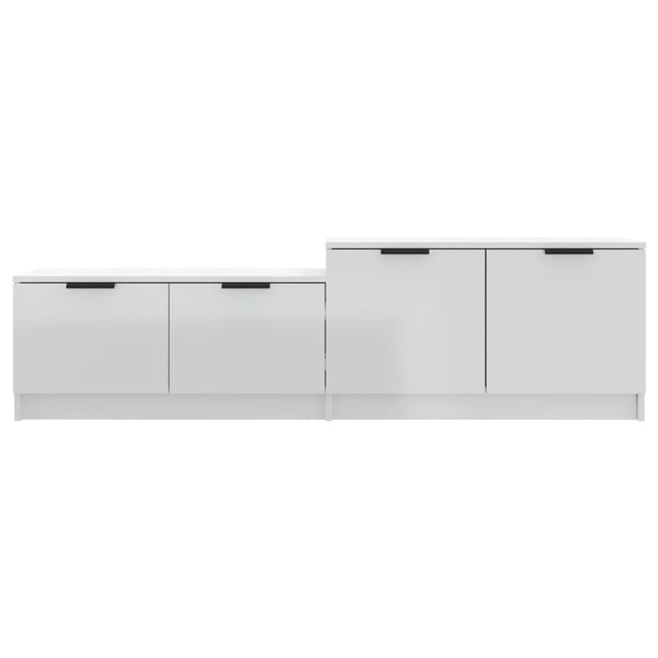 TV-Schrank Hochglanz Weiß 158,5 cm