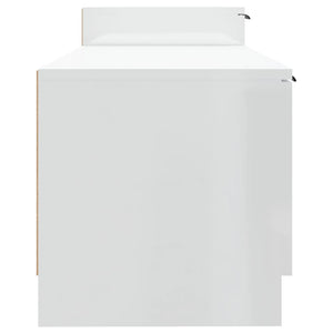 TV-Schrank Hochglanz Weiß 158,5 cm