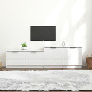 TV-Schrank Hochglanz Weiß 158,5 cm