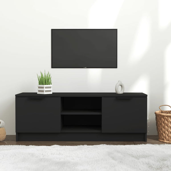 Schwarzer TV-Schrank 102 cm