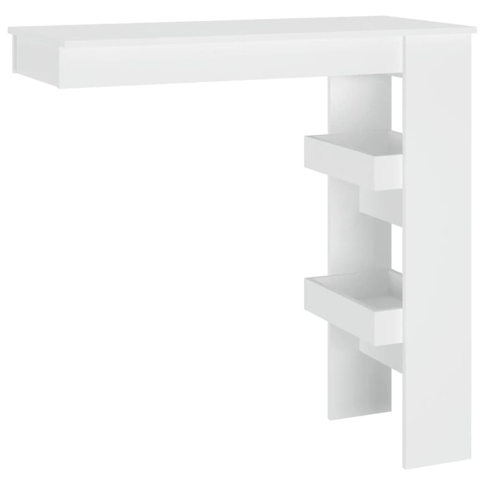 Wand Bartisch Weiß 102 cm