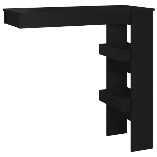Schwarzer Wand-Bartisch 102x45x103,5 cm