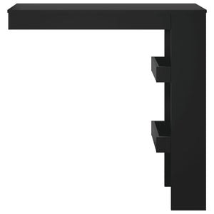 Schwarzer Wand-Bartisch 102x45x103,5 cm