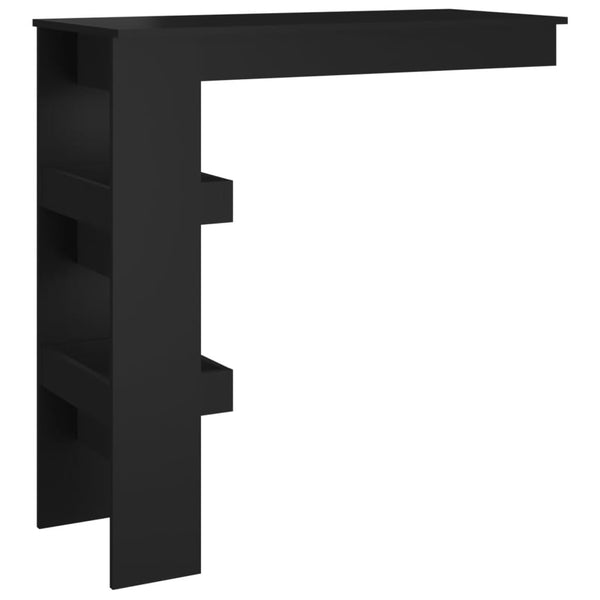 Schwarzer Wand-Bartisch 102x45x103,5 cm