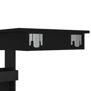 Schwarzer Wand-Bartisch 102x45x103,5 cm