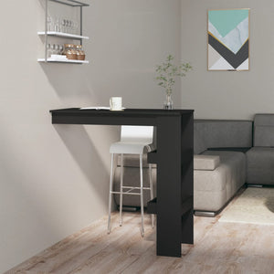 Schwarzer Wand-Bartisch 102x45x103,5 cm