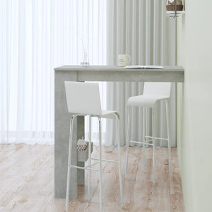 Betongrauer Wand-Bartisch, 102 cm