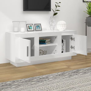 TV-Schrank Hochglanz Weiß 102 cm