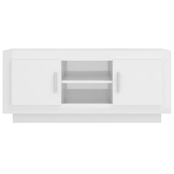 TV-Schrank Hochglanz Weiß 102 cm