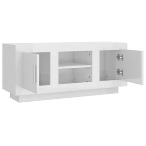 TV-Schrank Hochglanz Weiß 102 cm
