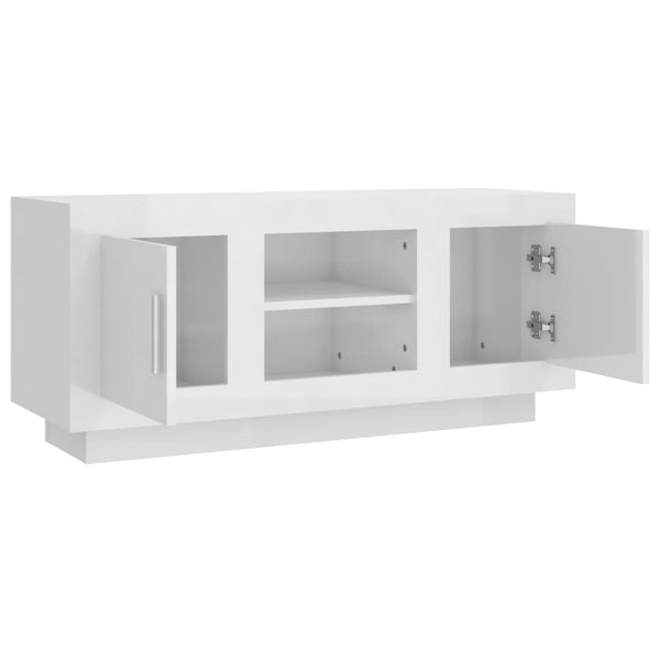 TV-Schrank Hochglanz Weiß 102 cm