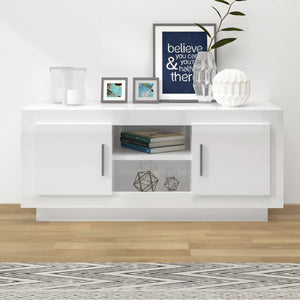 TV-Schrank Hochglanz Weiß 102 cm