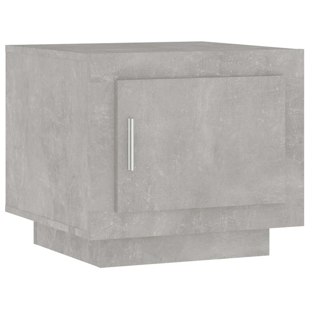 vidaXL Table basse gris béton 51x50x45 cm en bois d'ingénierie