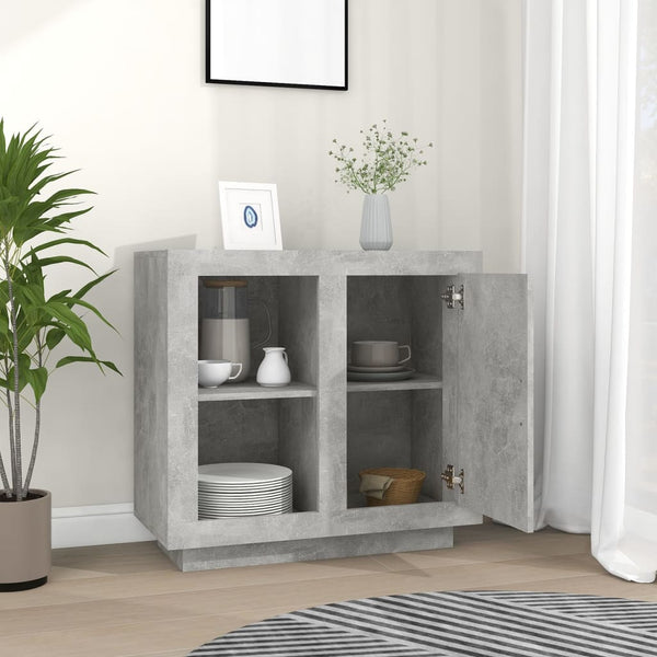 vidaXL Armoirette gris béton 80x40x75 cm