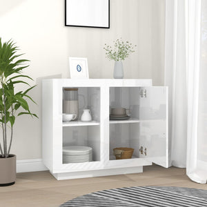 Hochglanz Sideboard Weiß 80x40x75 cm