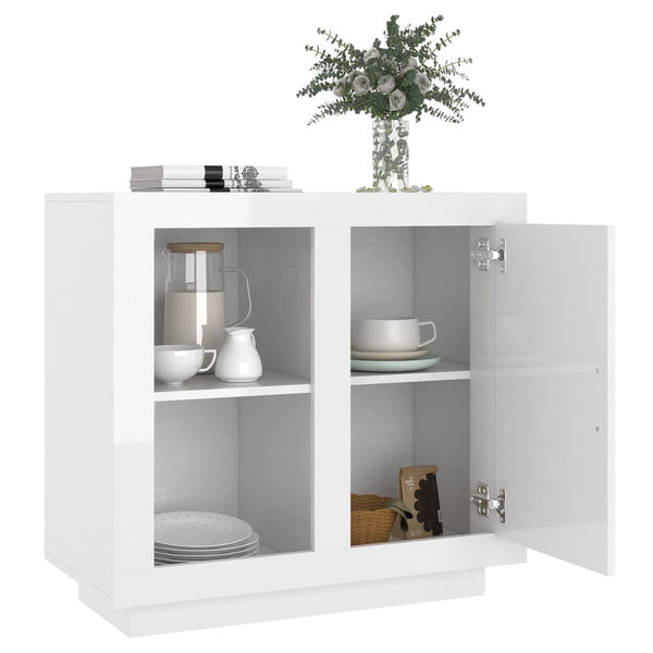 Hochglanz Sideboard Weiß 80x40x75 cm