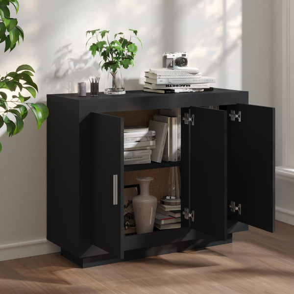 Schwarzes Sideboard 92 cm
