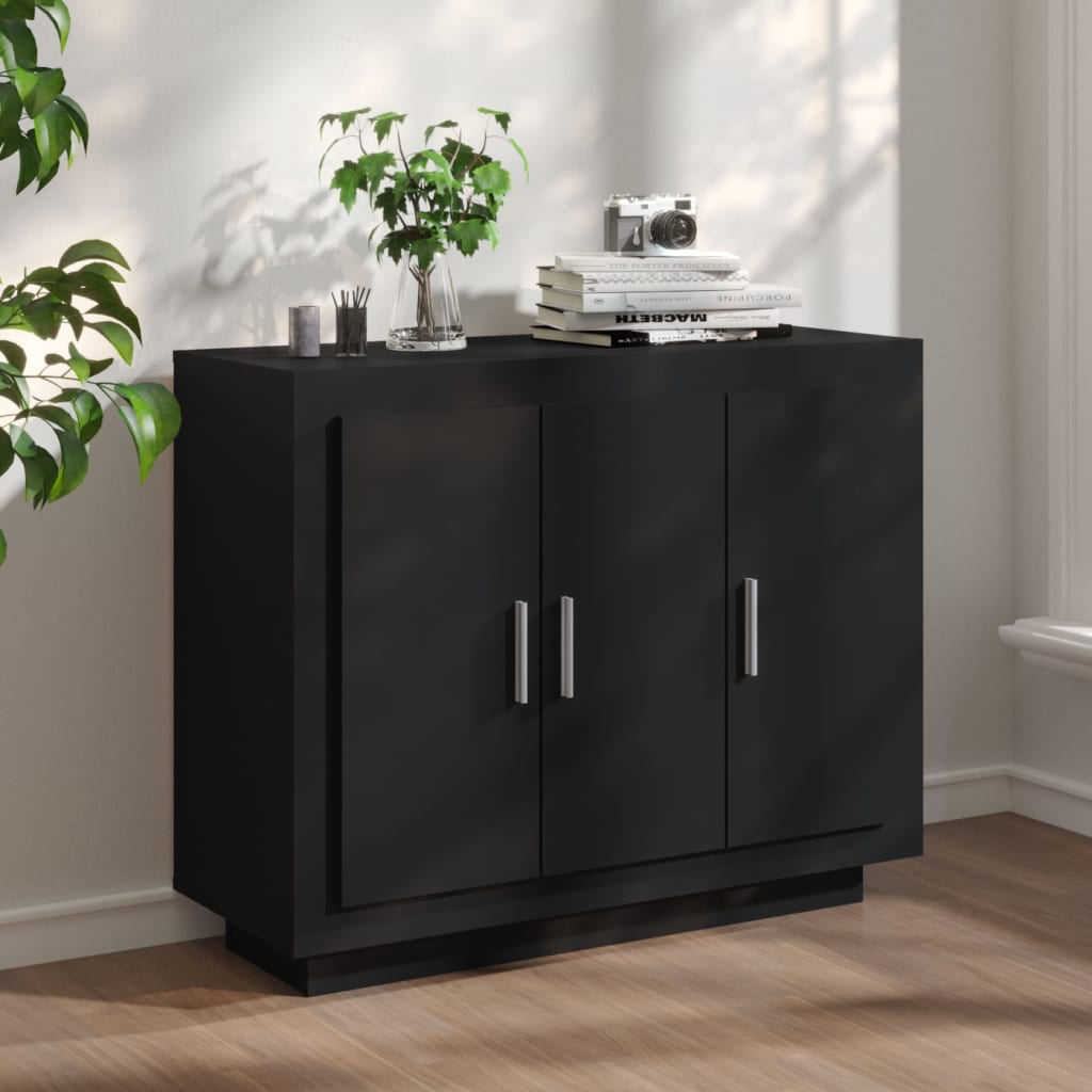 Schwarzes Sideboard 92 cm