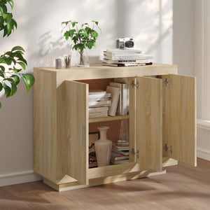 vidaXL Buffet chêne Sonoma 92x35x75 cm Aggloméré