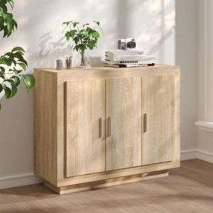 vidaXL Buffet chêne Sonoma 92x35x75 cm Aggloméré
