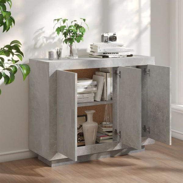 Sideboard Betongrau 92x35x75 cm