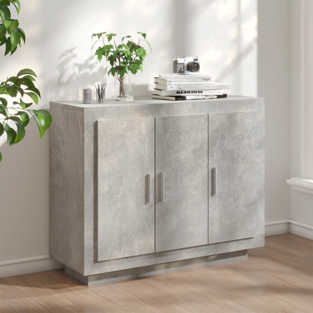 Sideboard Betongrau 92x35x75 cm