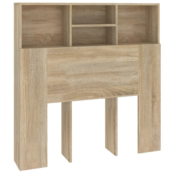 vidaXL Tête de lit avec étagères Chêne Sonoma 100x19x103,5 cm