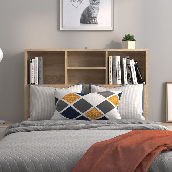 vidaXL Tête de lit avec étagères Chêne Sonoma 100x19x103,5 cm