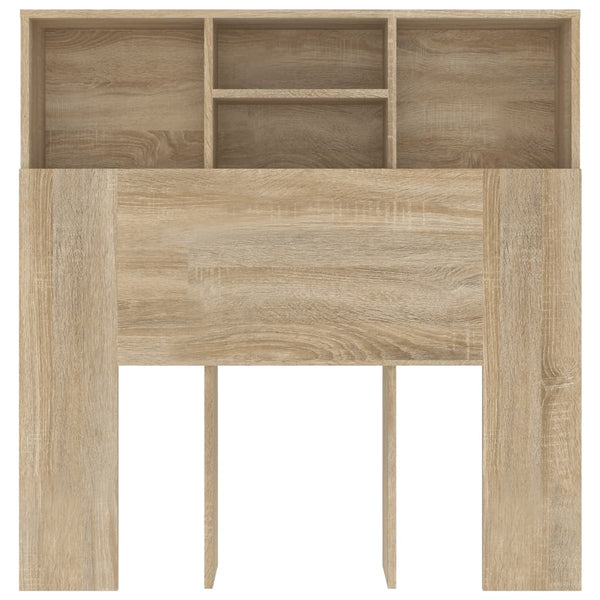 vidaXL Tête de lit avec étagères Chêne Sonoma 100x19x103,5 cm