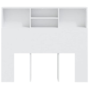 Bett Kopfteil Weiß mit Ablagen 120 cm