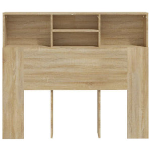 vidaXL Tête de lit avec étagères Chêne Sonoma 120x19x103,5 cm