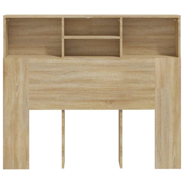 vidaXL Tête de lit avec étagères Chêne Sonoma 120x19x103,5 cm
