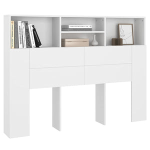 Weißer Kopfteilschrank 140 cm