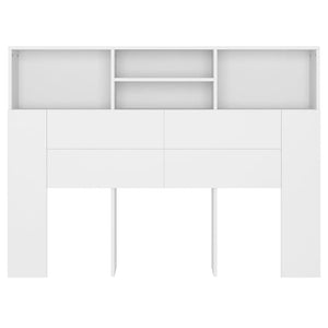 Weißer Kopfteilschrank 140 cm