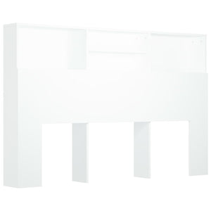 Bett Kopfteil Weiß mit Ablagen 160 cm