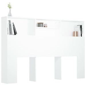 Bett Kopfteil Weiß mit Ablagen 160 cm