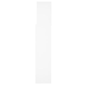 Bett Kopfteil Weiß mit Ablagen 160 cm