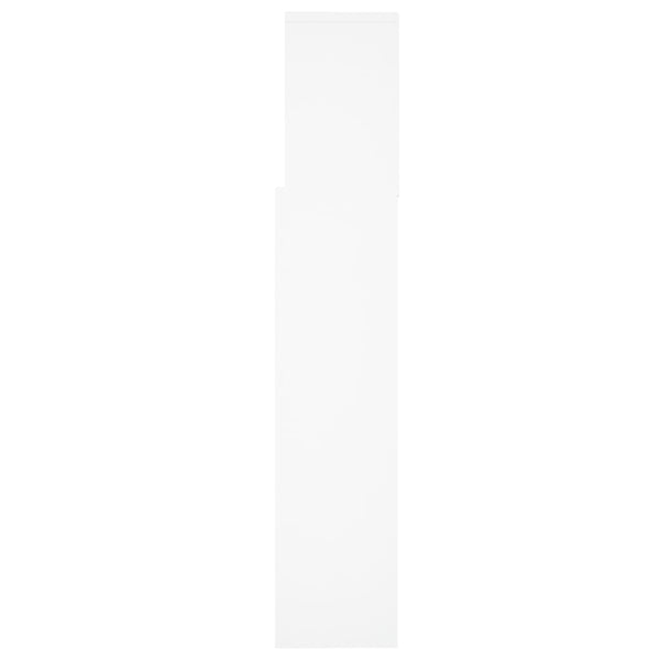 Bett Kopfteil Weiß mit Ablagen 160 cm