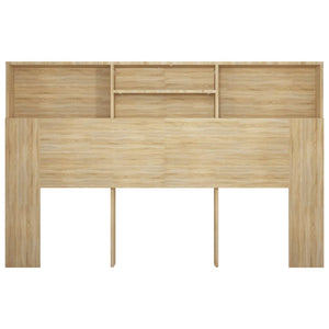 vidaXL Tête de lit avec étagères Chêne Sonoma 160x19x103,5 cm
