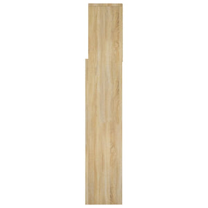 vidaXL Tête de lit avec étagères Chêne Sonoma 160x19x103,5 cm