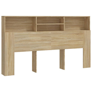Tête de lit vidaXL avec étagères Chêne Sonoma 180x19x103,5 cm