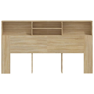 Tête de lit vidaXL avec étagères Chêne Sonoma 180x19x103,5 cm