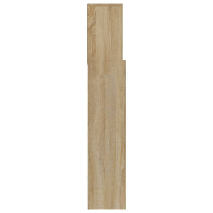 Tête de lit vidaXL avec étagères Chêne Sonoma 180x19x103,5 cm
