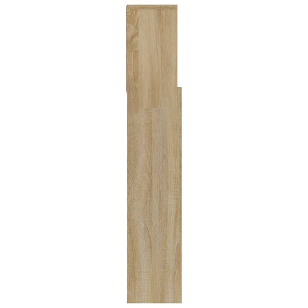 Tête de lit vidaXL avec étagères Chêne Sonoma 180x19x103,5 cm