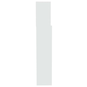 Weißes Kopfteil mit Ablagen, 200 cm